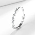 Women's geometric open mouth ring with diamond tail detail in electroplated copper jewellery
