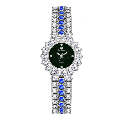 Multicolor women's fashion quartz watch with stainless steel bracelet in four colours