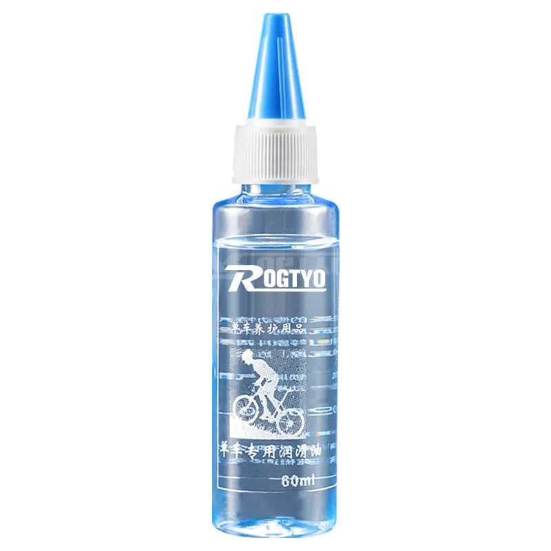 60ml bottle of bicycle chain lubrication oil for maintenance and rust prevention.