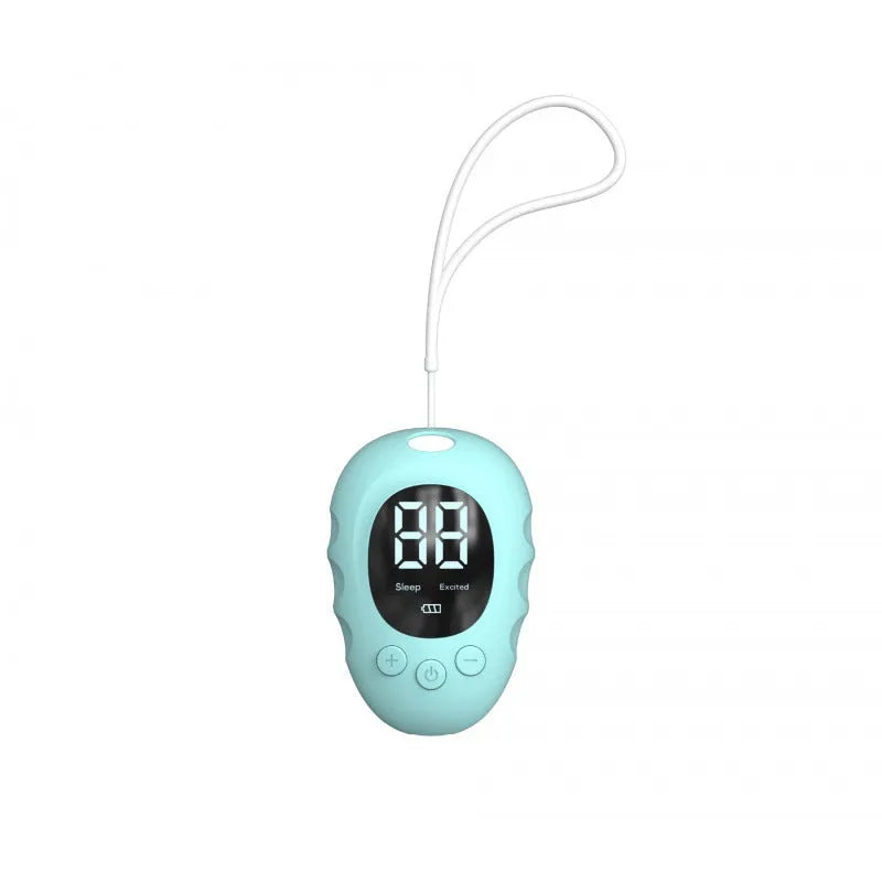Rechargeable silicone sleep aid hand grip in black, green, or white colour options