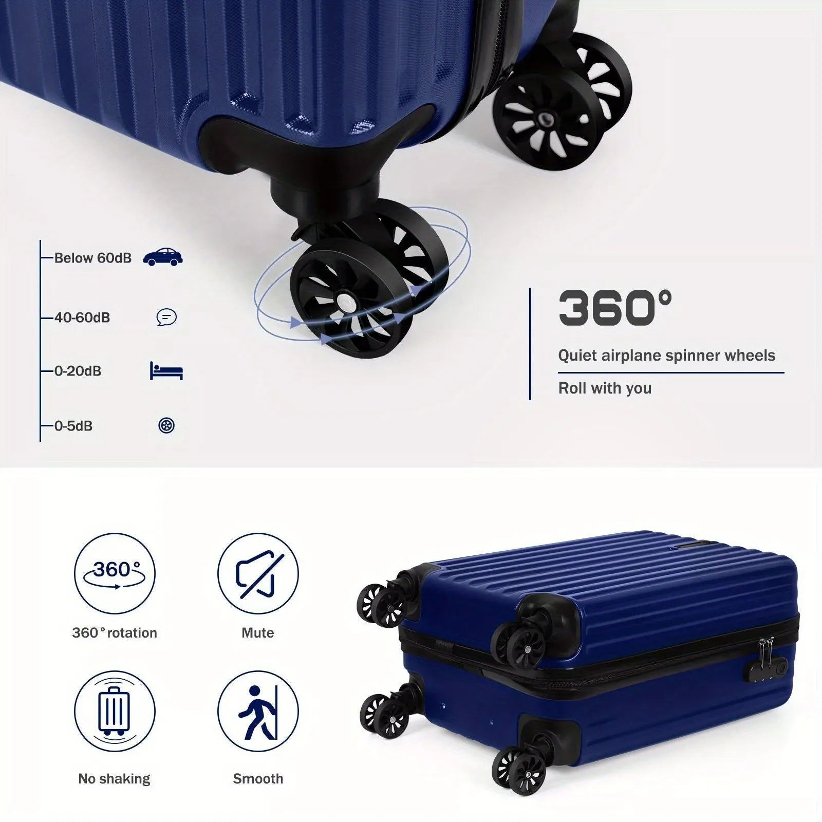 Aluminium alloy two-piece luggage set for men showing 14in and 20in suitcase trunks.