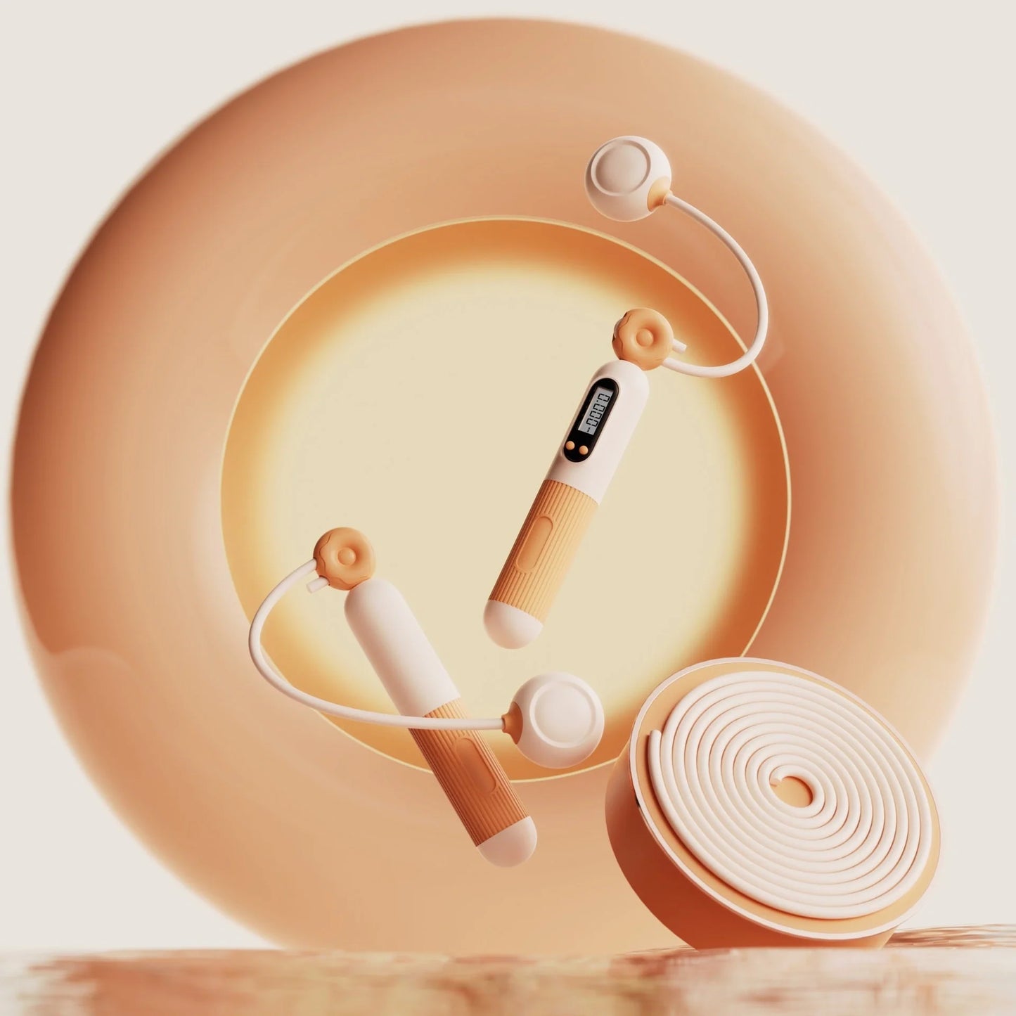 Adjustable smart jump rope with calorie counter in various colours for effective fitness workouts