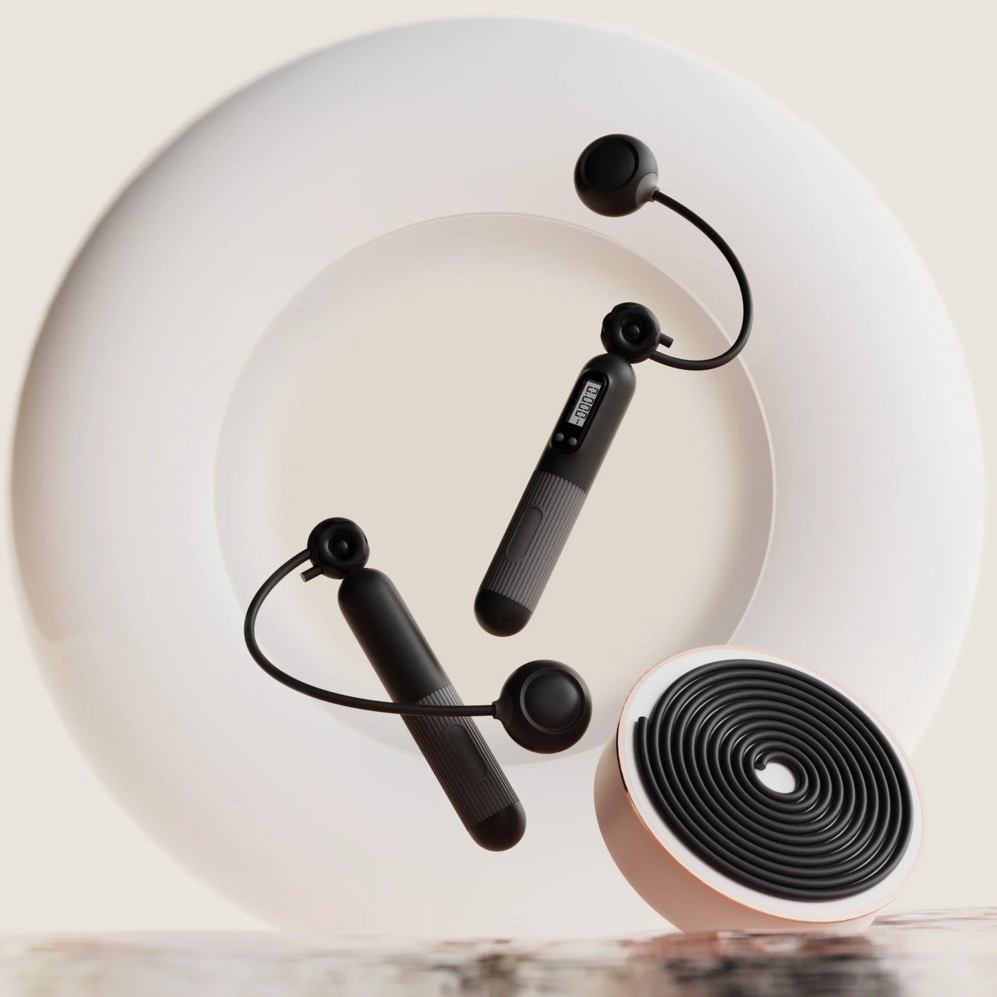 Adjustable smart jump rope with calorie counter in various colours for effective fitness workouts