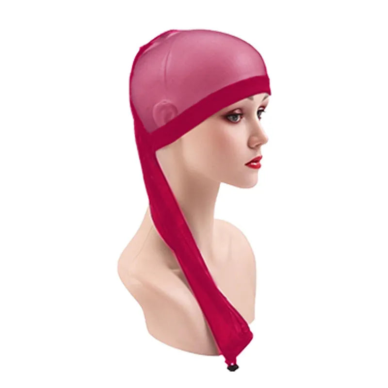 Ladies wig net mesh cap in various colours with breathable oversleeve construction