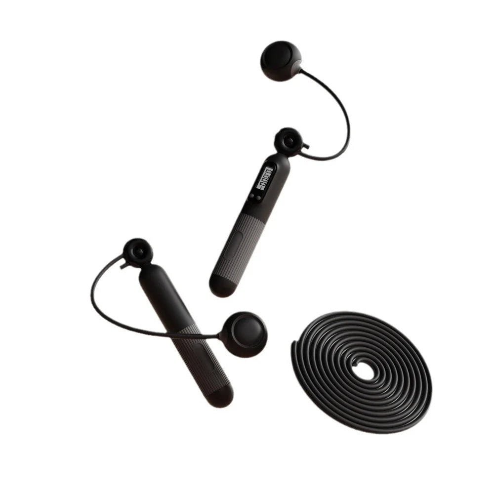 Adjustable smart jump rope with calorie counter in various colours for effective fitness workouts