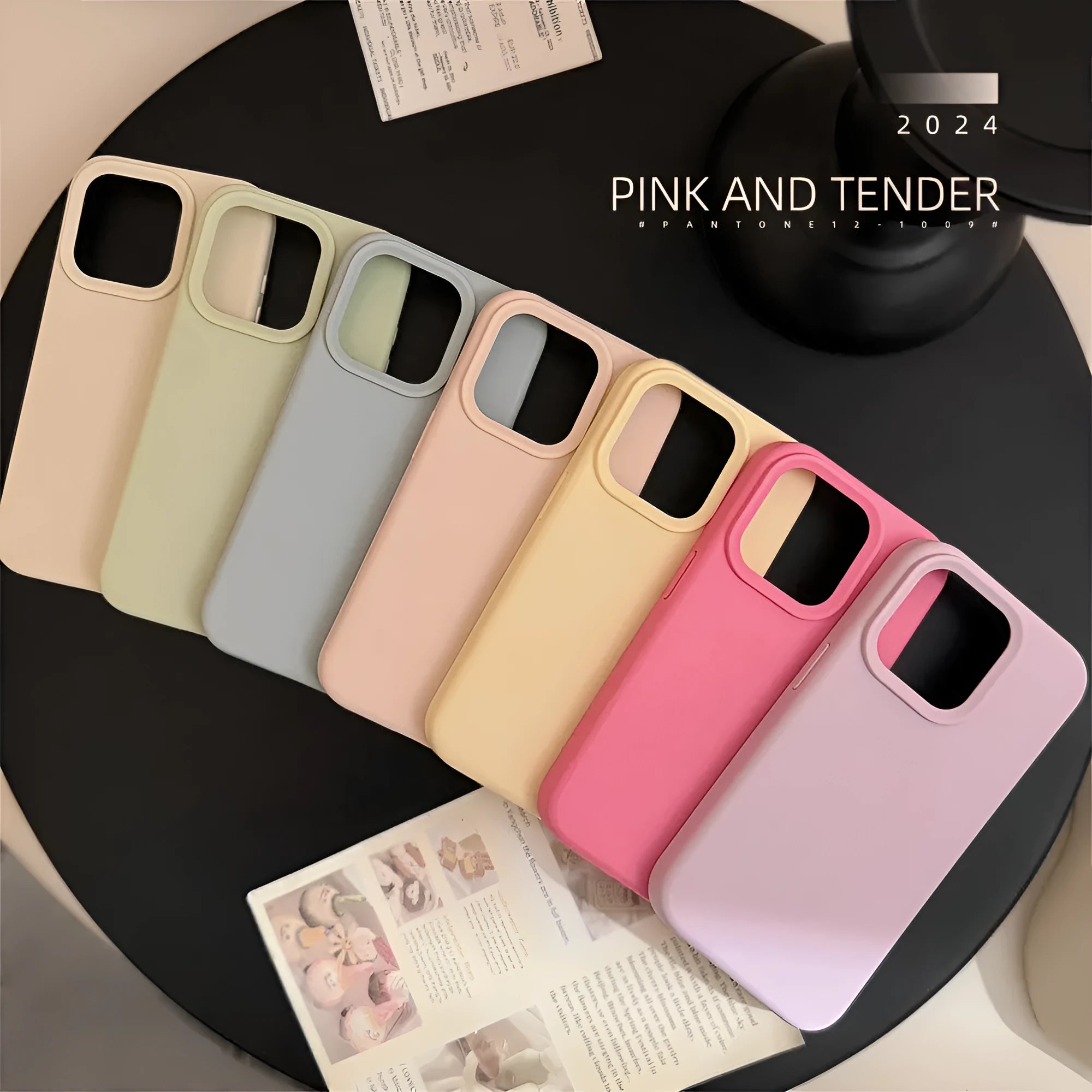Soft silicone phone case in bean purple colour for iPhone Pro models with fall protection