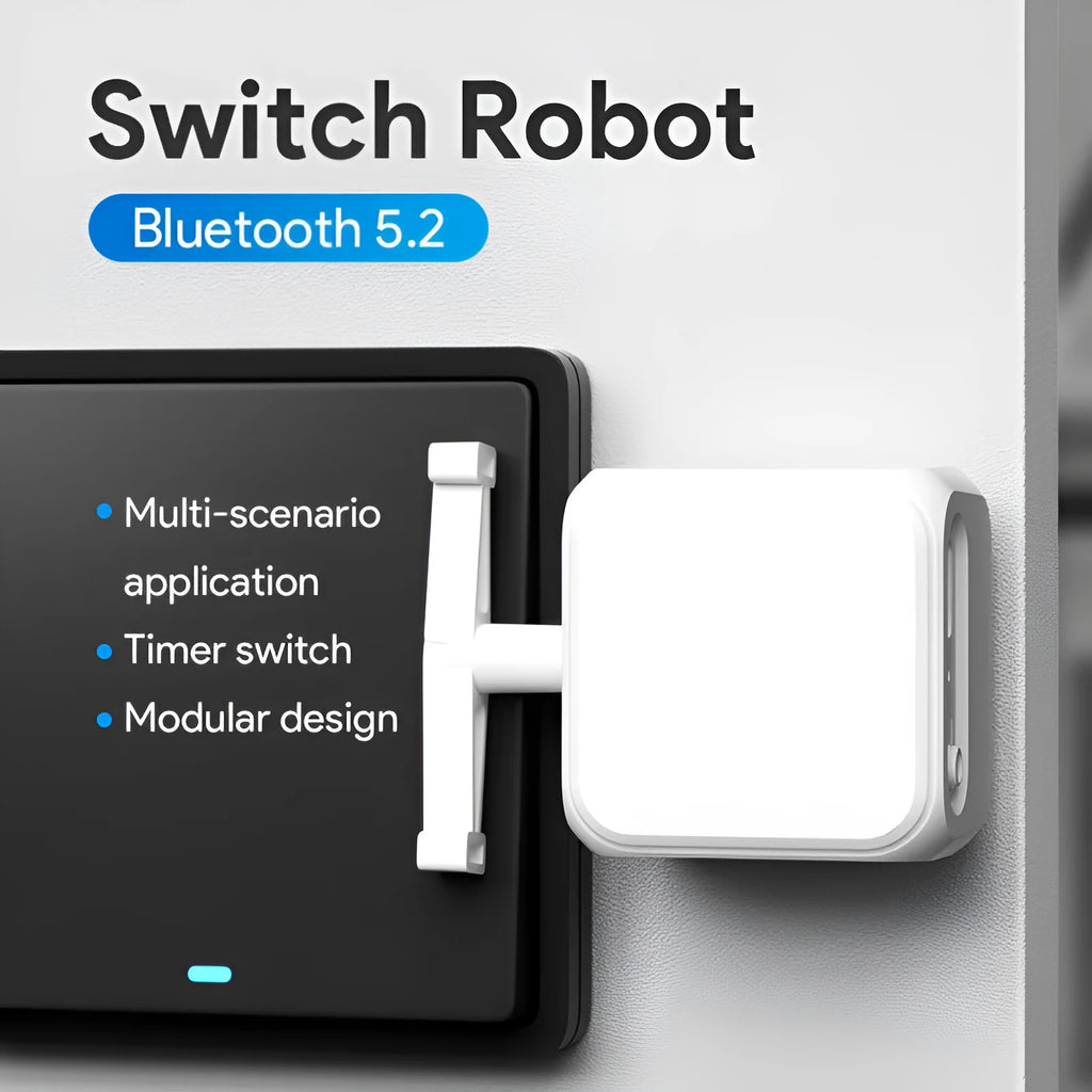 Small white Bluetooth rocker arm finger robot remote control with dimensions 53x29x14mm