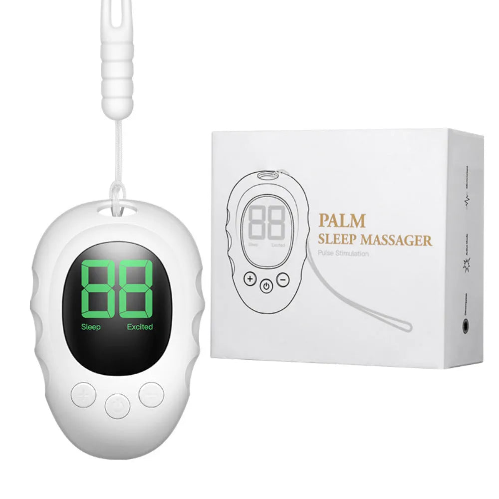 Rechargeable silicone sleep aid hand grip in black, green, or white colour options