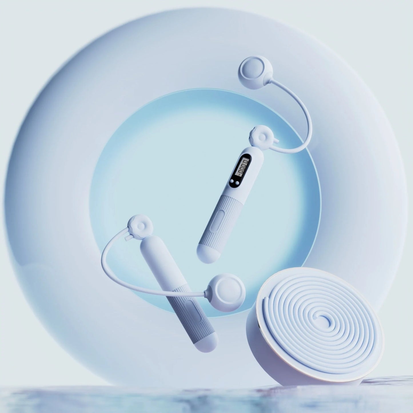 Adjustable smart jump rope with calorie counter in various colours for effective fitness workouts