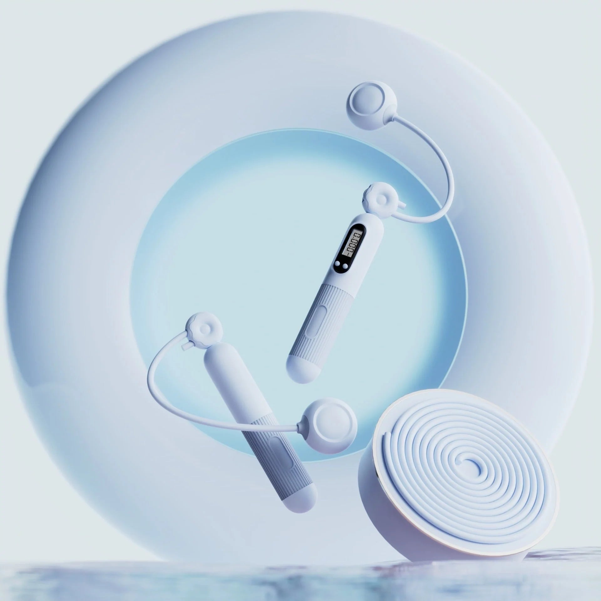 Adjustable smart jump rope with calorie counter in various colours for effective fitness workouts