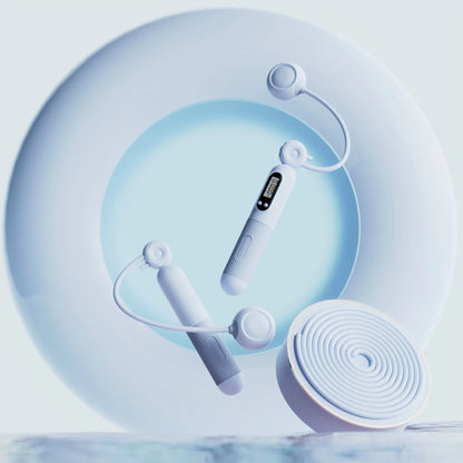 Adjustable smart jump rope with calorie counter in various colours for effective fitness workouts