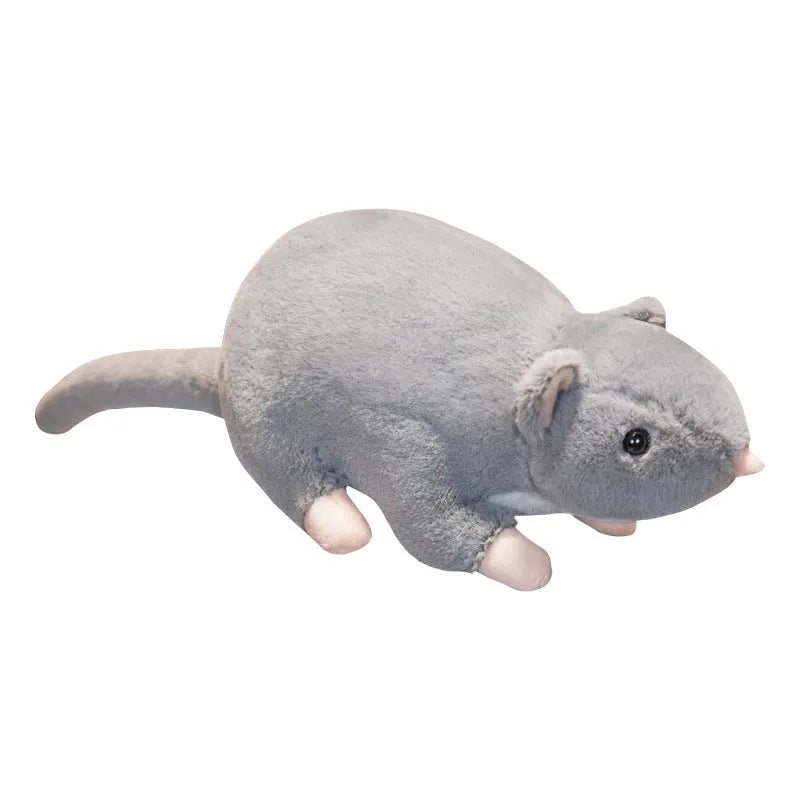 Cartoon mouse doll plush toy shown in three size options: 32cm, 50cm, and 100cm heights