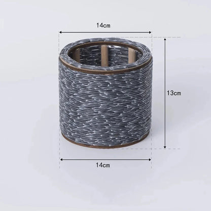 Hand-woven rattan planter with lush greenery, perfect for indoor and outdoor display