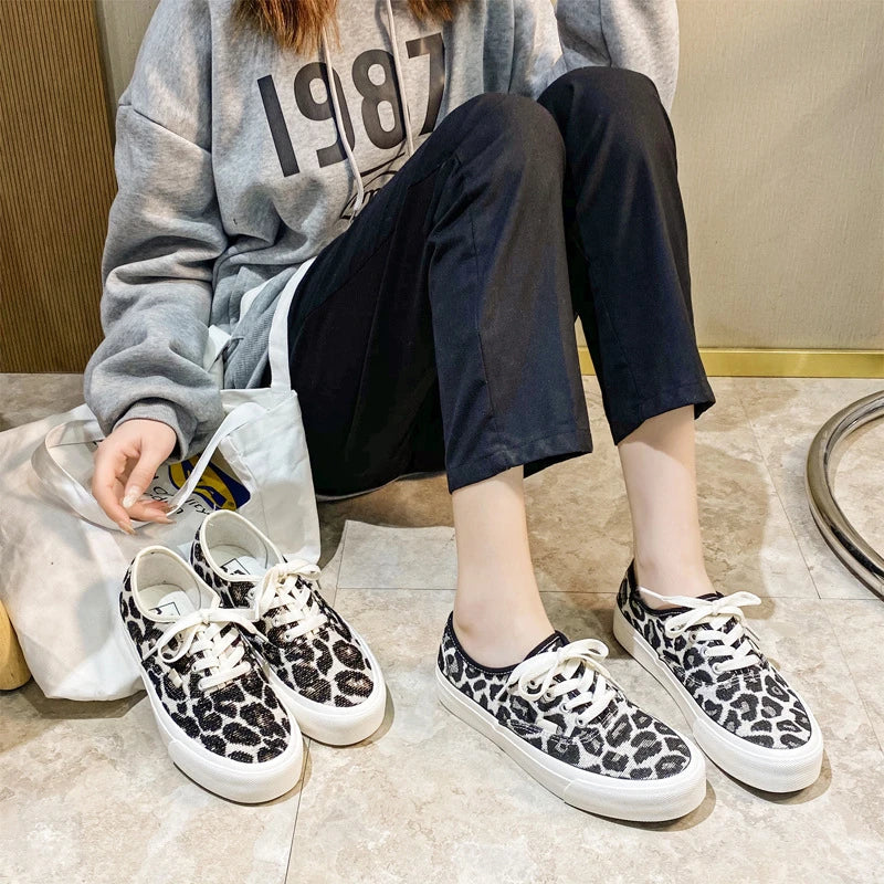 Shopfluxpro NZ Stylish Leopard Print Sneakers - Trendy New Zealand Athleisure