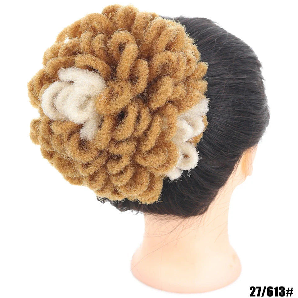 A stylish and eco-friendly Afro Hair Bag with adjustable drawstring, suitable for various hairstyles like buns, dreadlocks, and Afros.