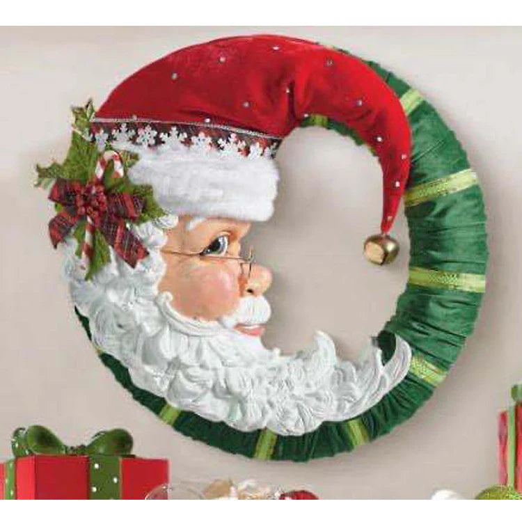 Festive Santa Claus throw pillow with soft, cosy fabric for a charming holiday accent piece