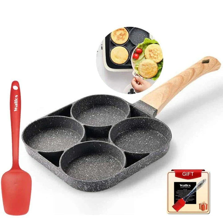 Eco-Friendly 4-in-1 Non-Stick Frying Pan Set with Durable Aluminium Alloy Construction and Non-Stick Coating