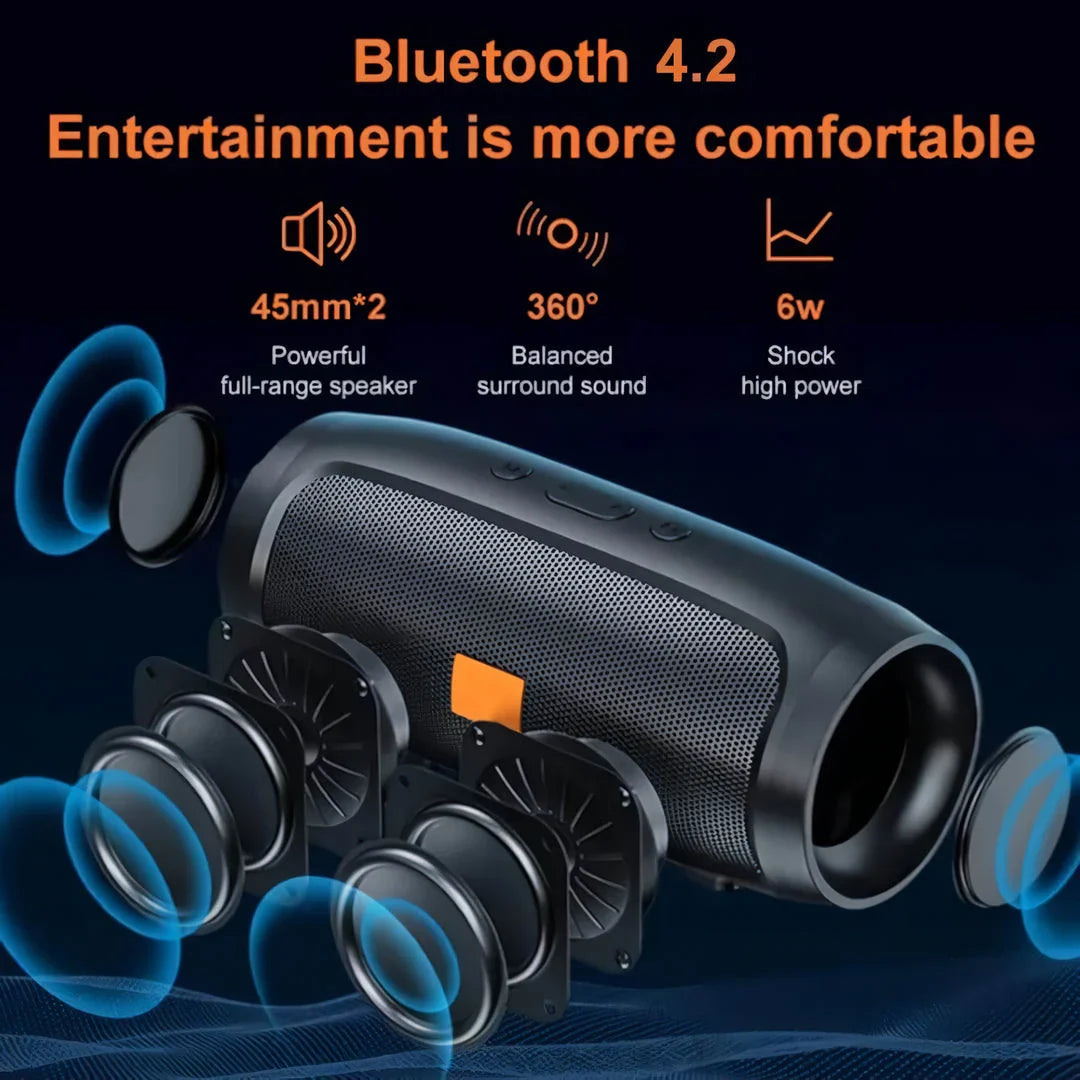 Ultimate Portable Bluetooth Speaker with Dual Stereo Speakers, Subwoofer, and Seamless Bluetooth Connectivity