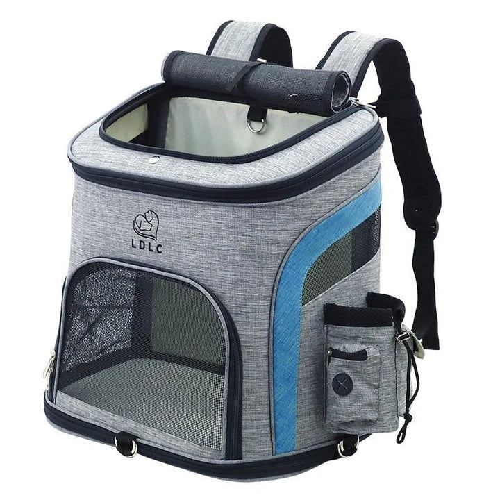 Melange Backpack Pet Carrier - A stylish and practical carrier for your Kiwi cat, featuring a vibrant design and durable nylon construction.