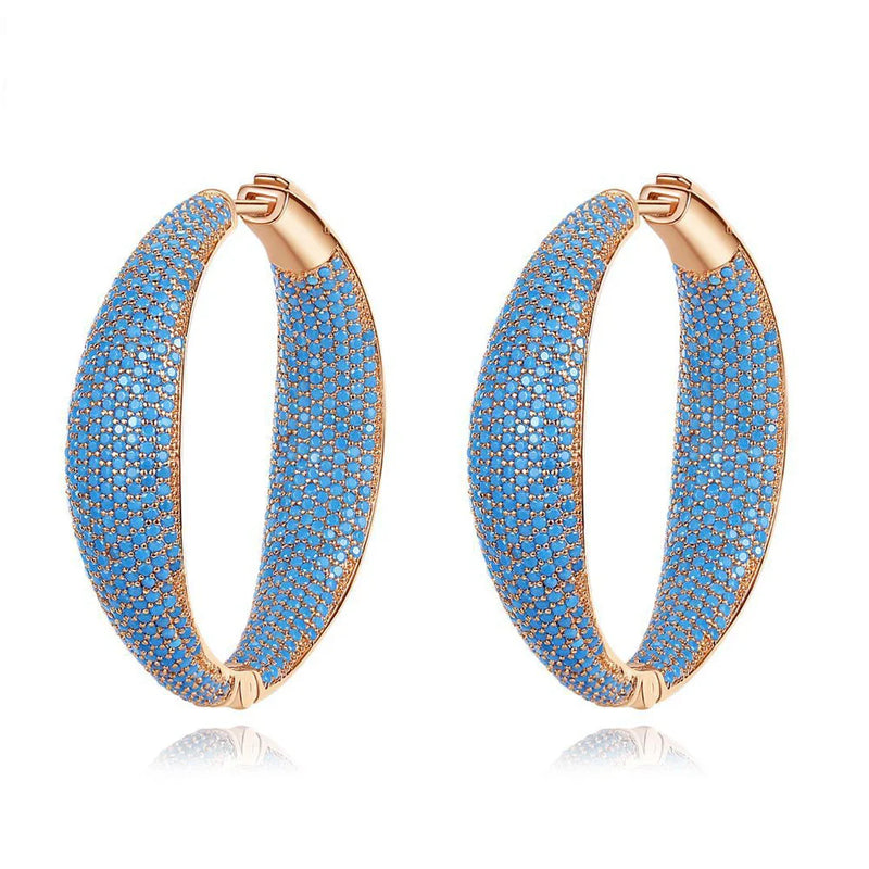 Shopfluxpro NZ Elegant Blue Dream Ear Rings - Stunning Accessory for the Modern Kiwi