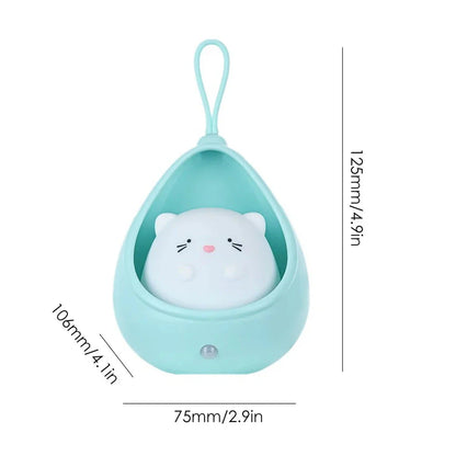 Cute animal-themed LED night light with motion sensor for Kiwi kids' bedrooms and nurseries