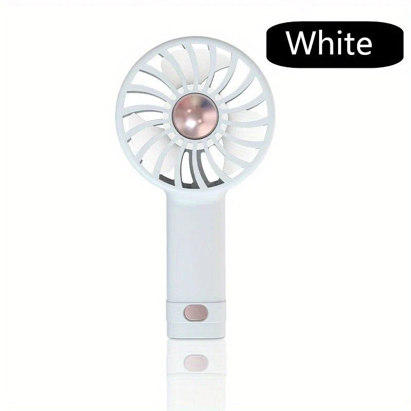 Compact USB-Powered Portable Mini Fan with powerful airflow, silent operation, and built-in aromatherapy