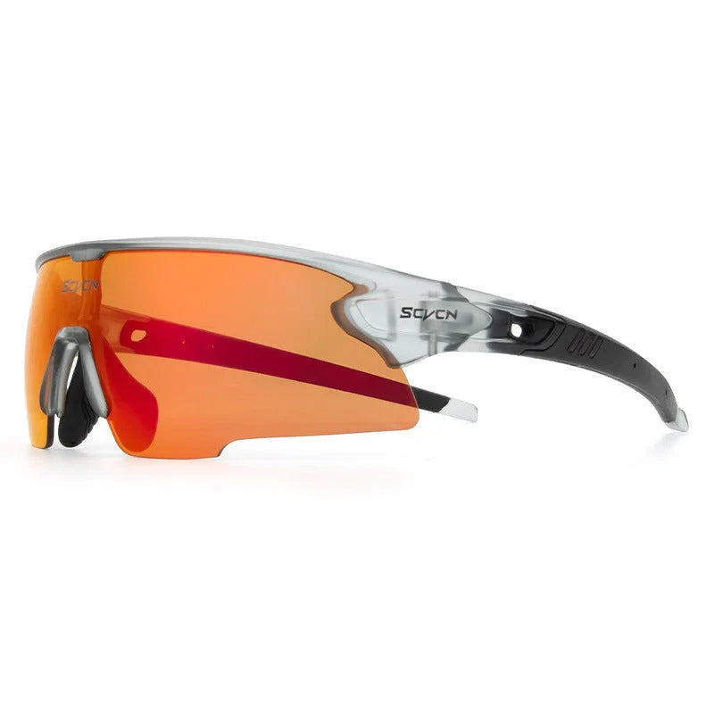 Stylish UV-blocking bike glasses with semi-rimless frame and range of color options for Kiwi cyclists