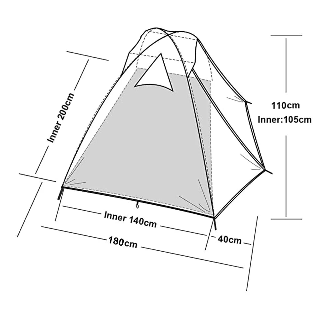 Lightweight 3-season dome tent for two people, perfect for New Zealand outdoor adventures
