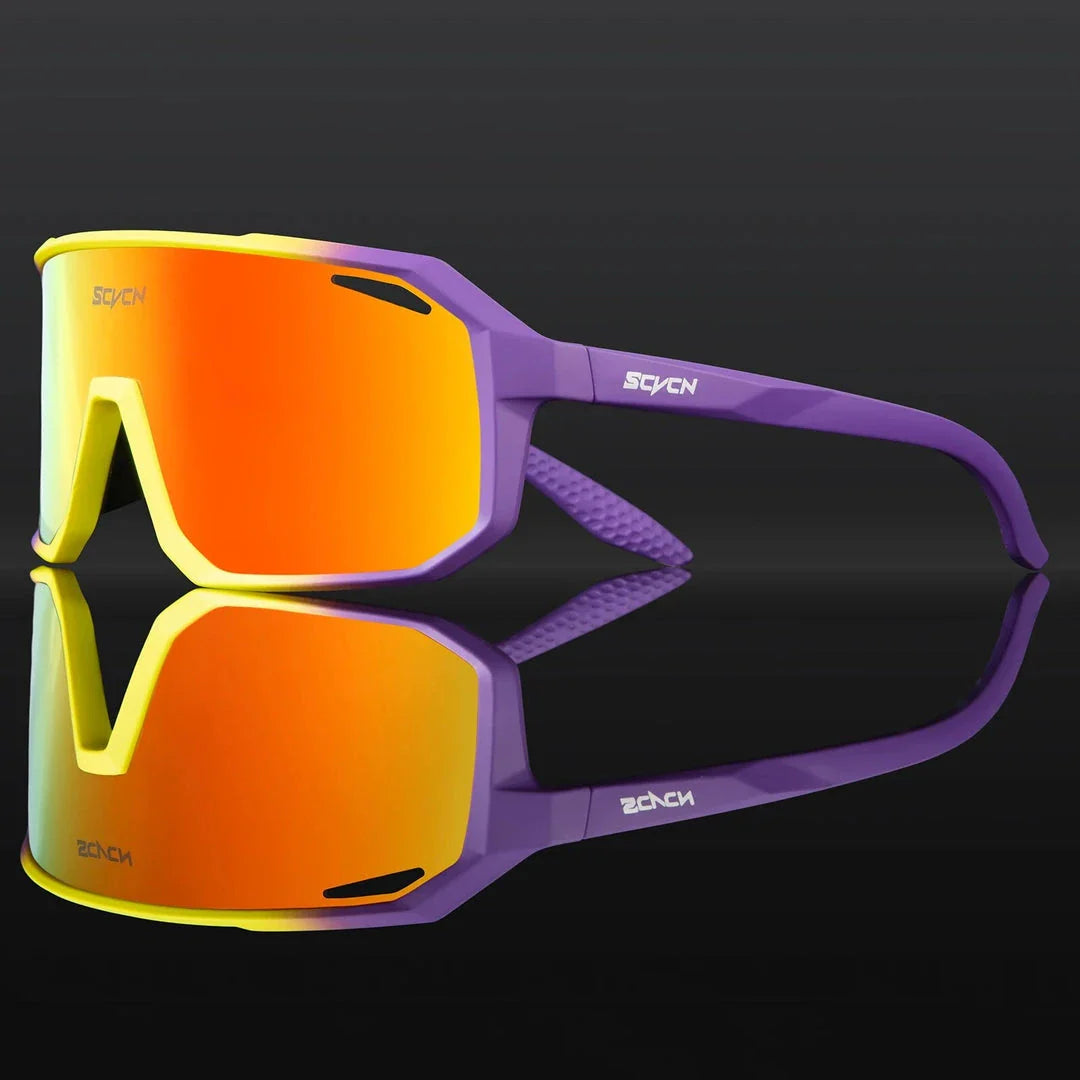 Rugged multi-sport sunglasses with UV400 polycarbonate lenses, perfect for outdoor activities like cycling, hiking, and driving in New Zealand