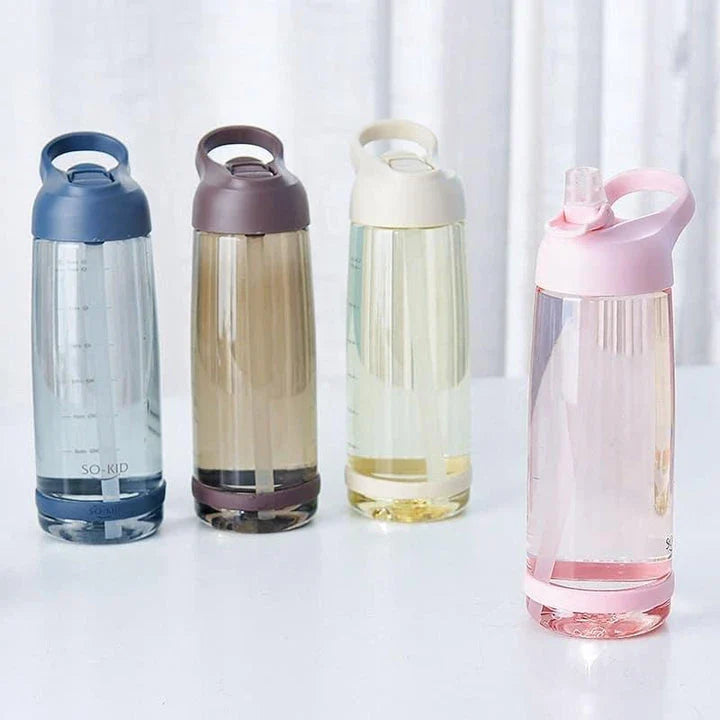 Eco-friendly sport water bottle in various Kiwi-inspired colours