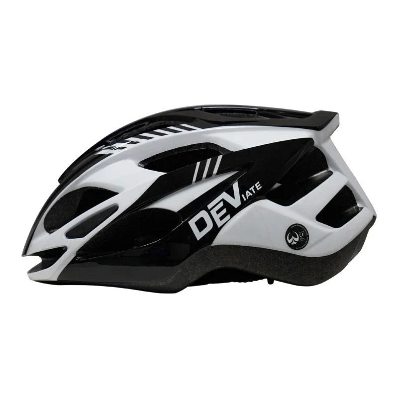 Plus-size cycling helmet with artistic graphics, lightweight and breathable design for comfortable and safe cycling