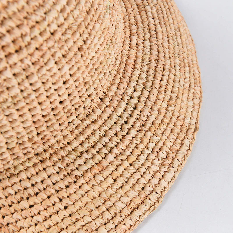 Shopfluxpro NZ Breezy Raffia Hat for Sun Protection: Handcrafted Kiwi Charm