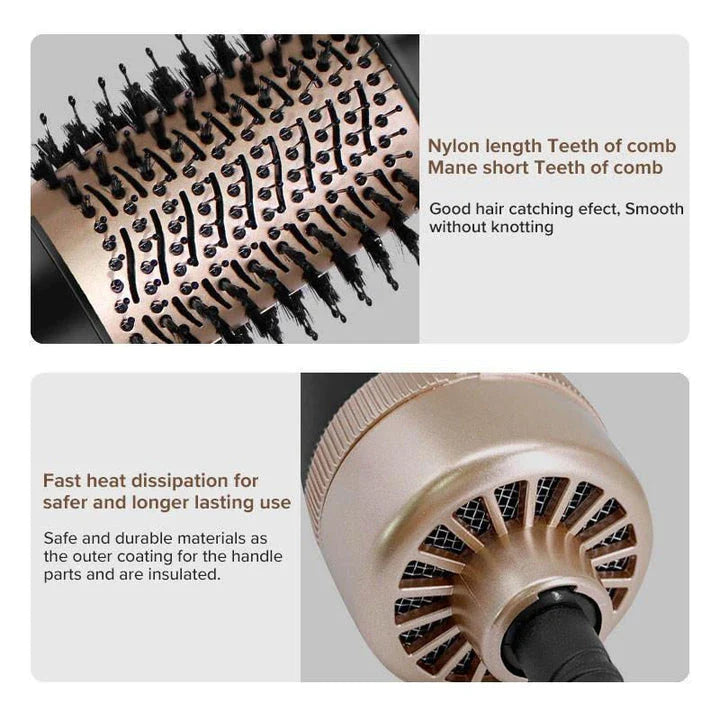 Trendha 2-in-1 Hot Air Brush and Ionic Hair Dryer for effortless, salon-quality styling at home