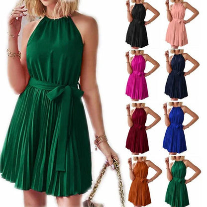 A stylish halter sundress in a variety of colours, perfect for Kiwi summers