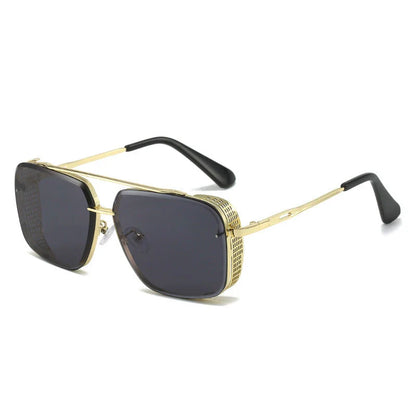 Rectangle sunglasses with sleek metal frame and gradient lenses providing UV protection for Kiwi customers
