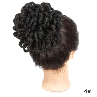 A stylish and eco-friendly Afro Hair Bag with adjustable drawstring, suitable for various hairstyles like buns, dreadlocks, and Afros.