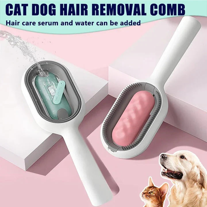 A high-quality grooming comb with a double-sided design for removing loose hair, knots, and dander from cats of all hair types.