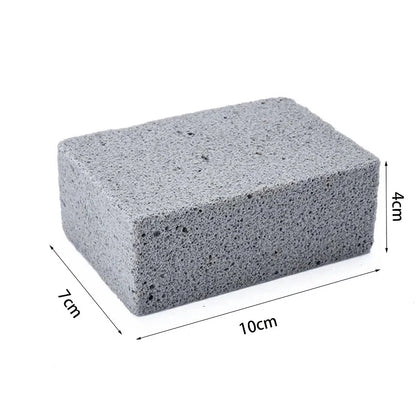 Premium foam glass BBQ grill cleaning stone with natural anti-slip grip for easy, effective grill maintenance