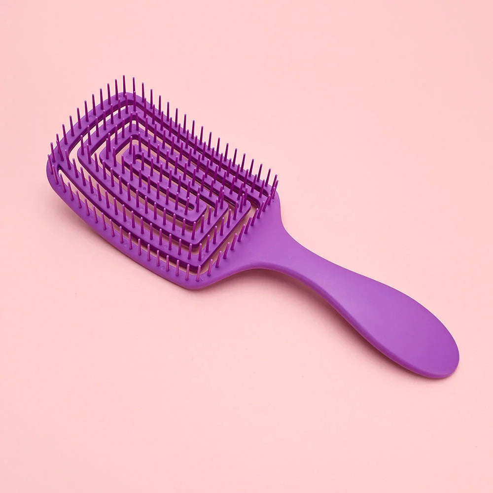 Anti-Static Detangling Hairbrush for Wet Hair in Vibrant Colours - Designed for Kiwi Women