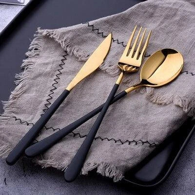 Premium Kiwi-designed portable cutlery set made of durable stainless steel in elegant gold, silver, pink, or white finishes