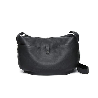 Premium genuine leather crossbody hobo bag with unique stone pattern, ideal for everyday Kiwi style