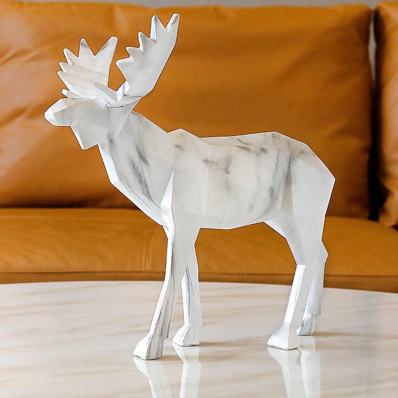 Stylish geometric ornaments in various Scandinavian-inspired designs, including white and colored bull terriers, dachshunds, human figurines, and animal-themed patterns