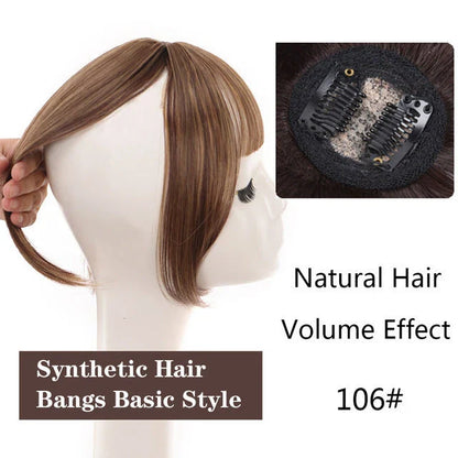 Premium 3D Bangs Wig Set in various shades for concealing uneven hairlines and adding volume to hairstyles