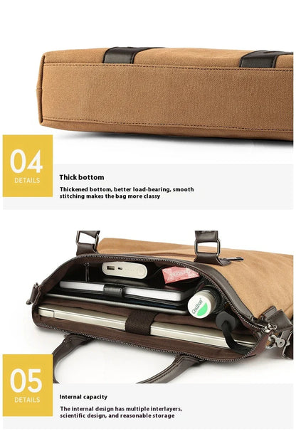 Trendha Canvas Shoulder Messenger Bag - a stylish and durable accessory for Kiwi commuters and adventurers