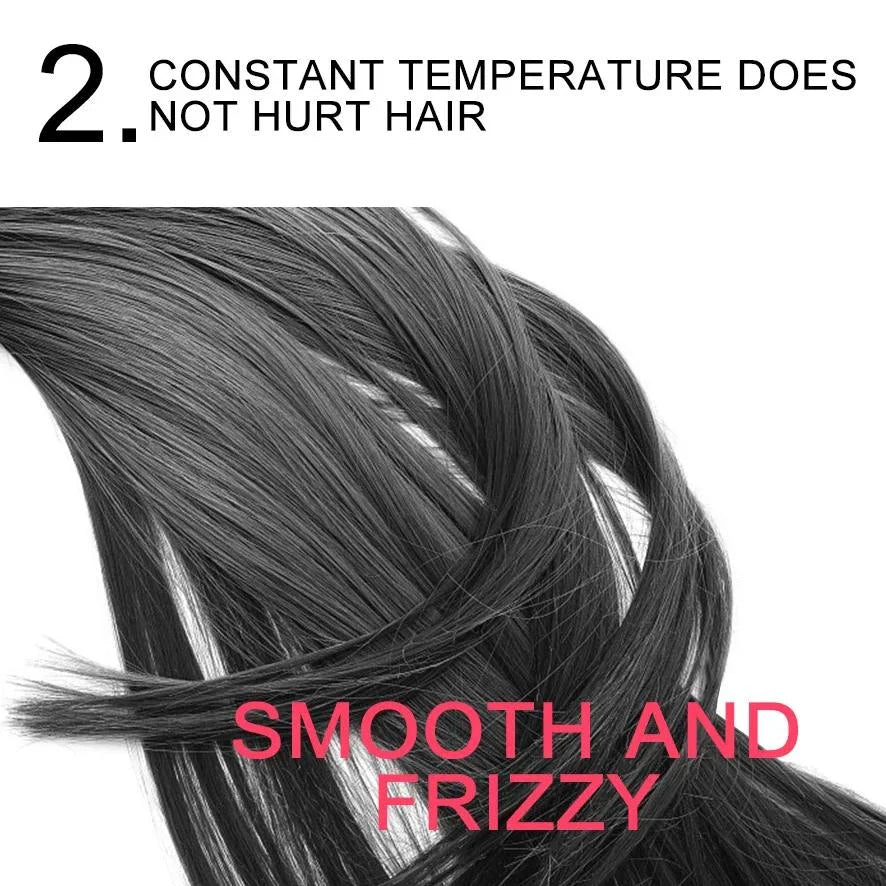 Salon-quality multifunctional hot air brush and hair styler with negative ion conditioning technology for frizz-free, shiny hair