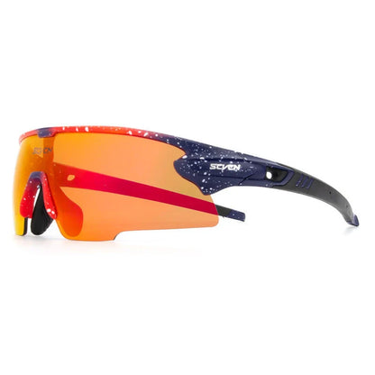 Stylish UV-blocking bike glasses with semi-rimless frame and range of color options for Kiwi cyclists