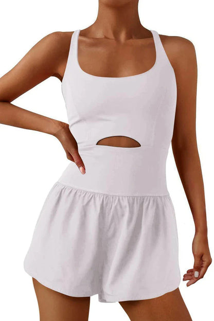 Women's casual cotton jumpsuit with shorts and sleeveless vest design, available in various colors for Kiwi outdoor style.