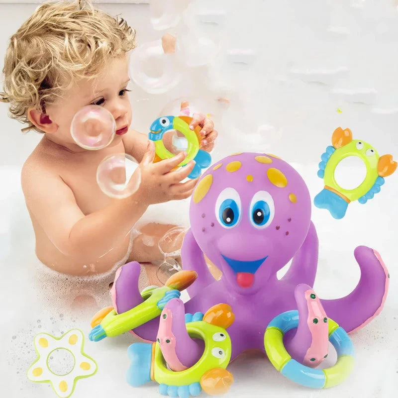 Octopus Bath Time Toss & Splash Toy - Engaging Water Play Toy for Kiwi Kids