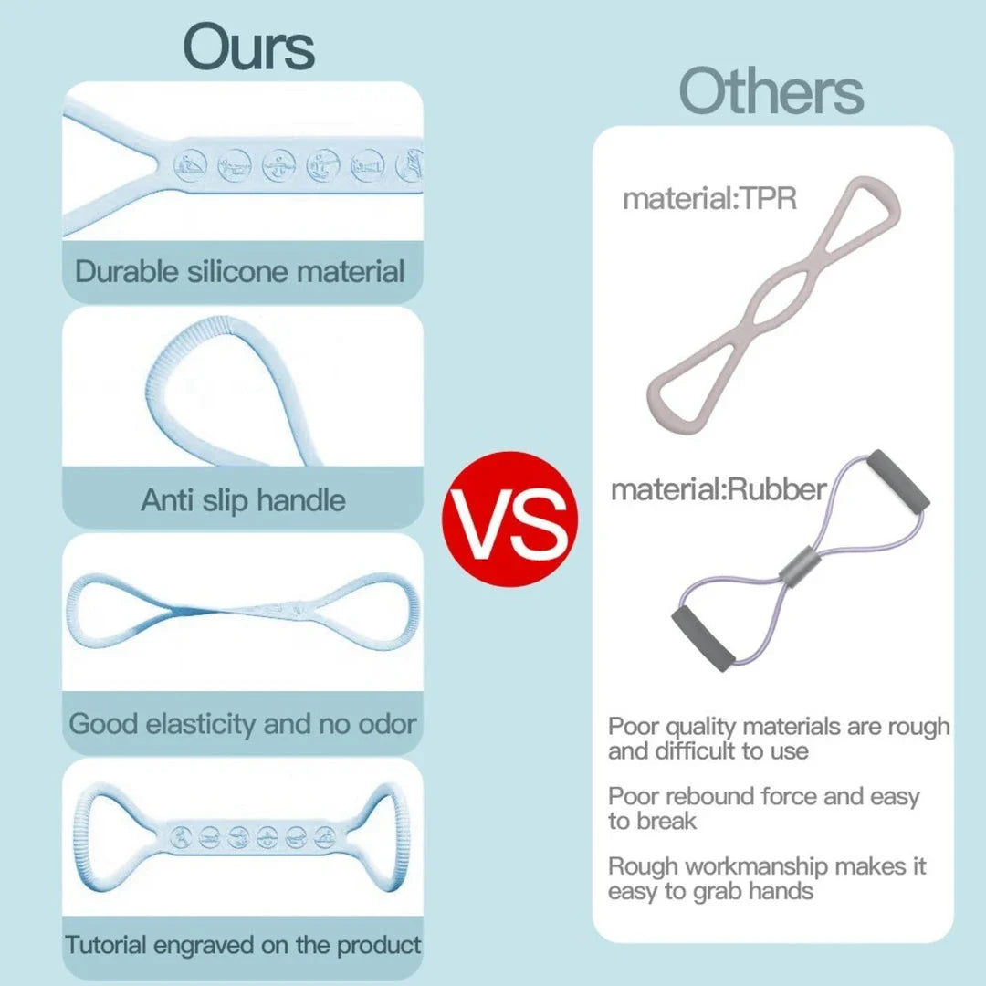 Three resistance bands of varying resistance levels, designed to target the lower body for strength and flexibility