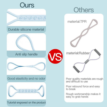 Three resistance bands of varying resistance levels, designed to target the lower body for strength and flexibility